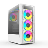 Gabinete Balam Media Torre Dragonfly II Gm745 Cristal Blanco Br-935975